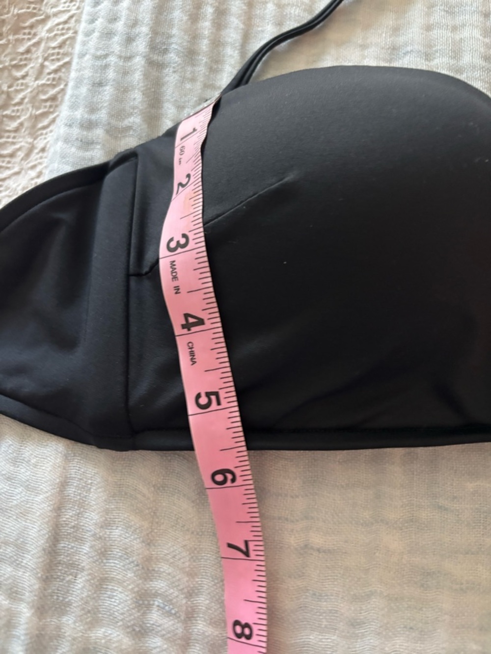 Seafolly Strapless Black Bandeau Bikini Top size 8 - Picture 11 of 12